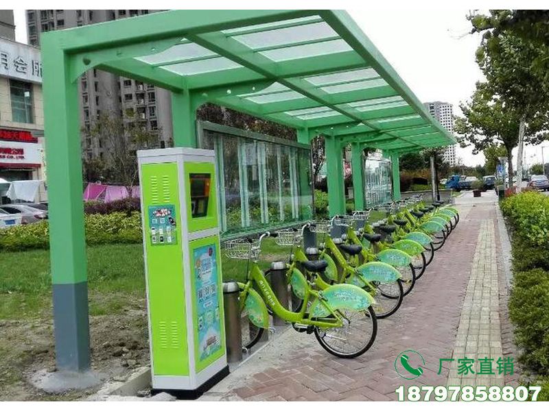 潍城公交站共享自行车存放亭